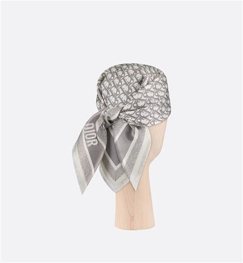 dior scarf grey